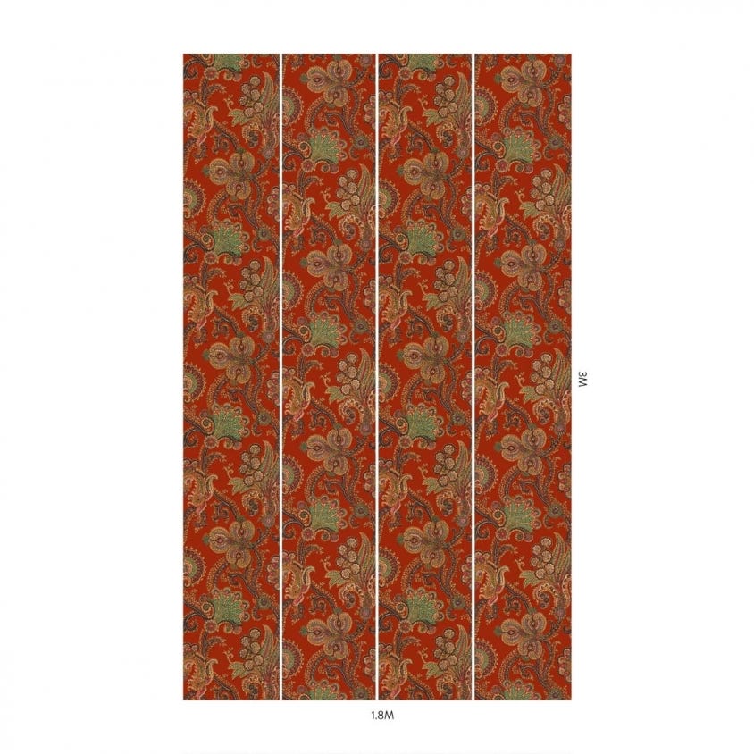 PALME CASHMIR Wallpaper - Henna - House of Hackney
