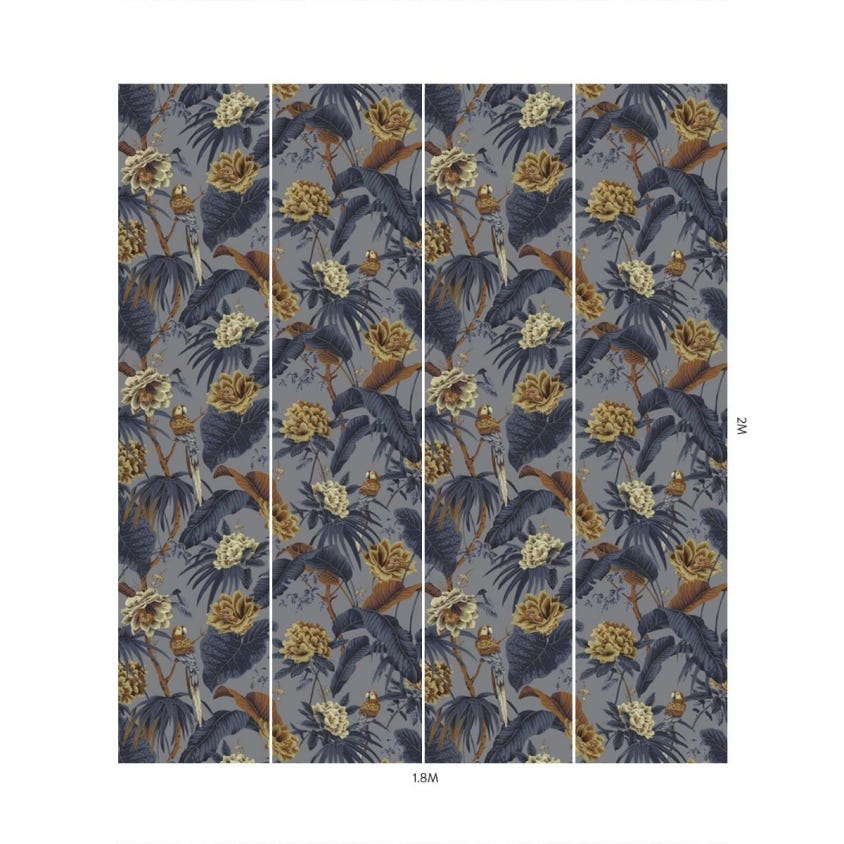 PARADISA Wallpaper - Paloma-Grey - House of Hackney