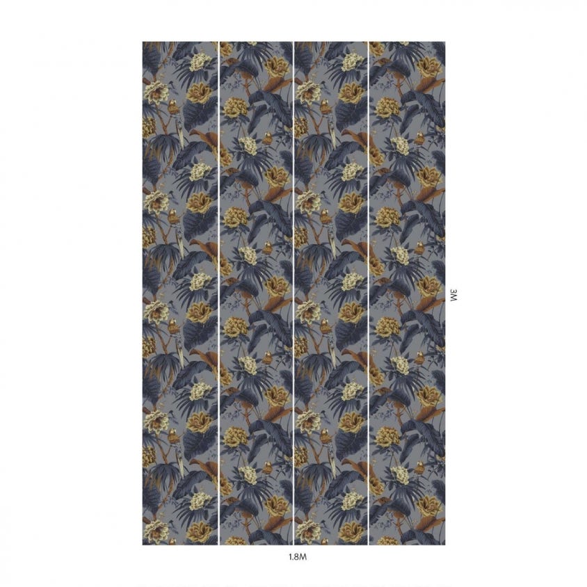 PARADISA Wallpaper - Paloma-Grey - House of Hackney
