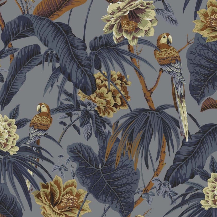 PARADISA Wallpaper - Paloma-Grey - House of Hackney