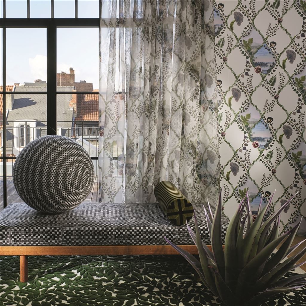 Coup De Vent Room Wallpaper - Gray