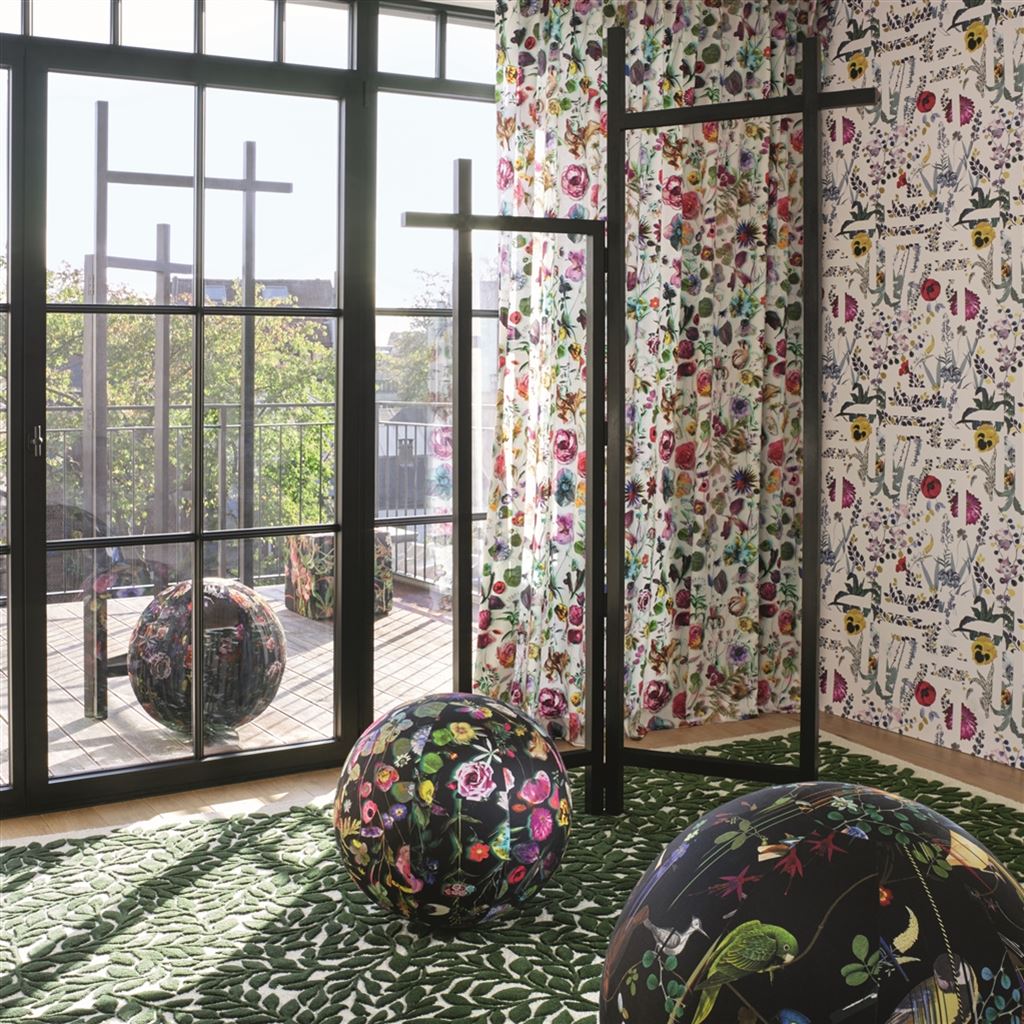 Primavera Labyrinthum Room Wallpaper - Pink