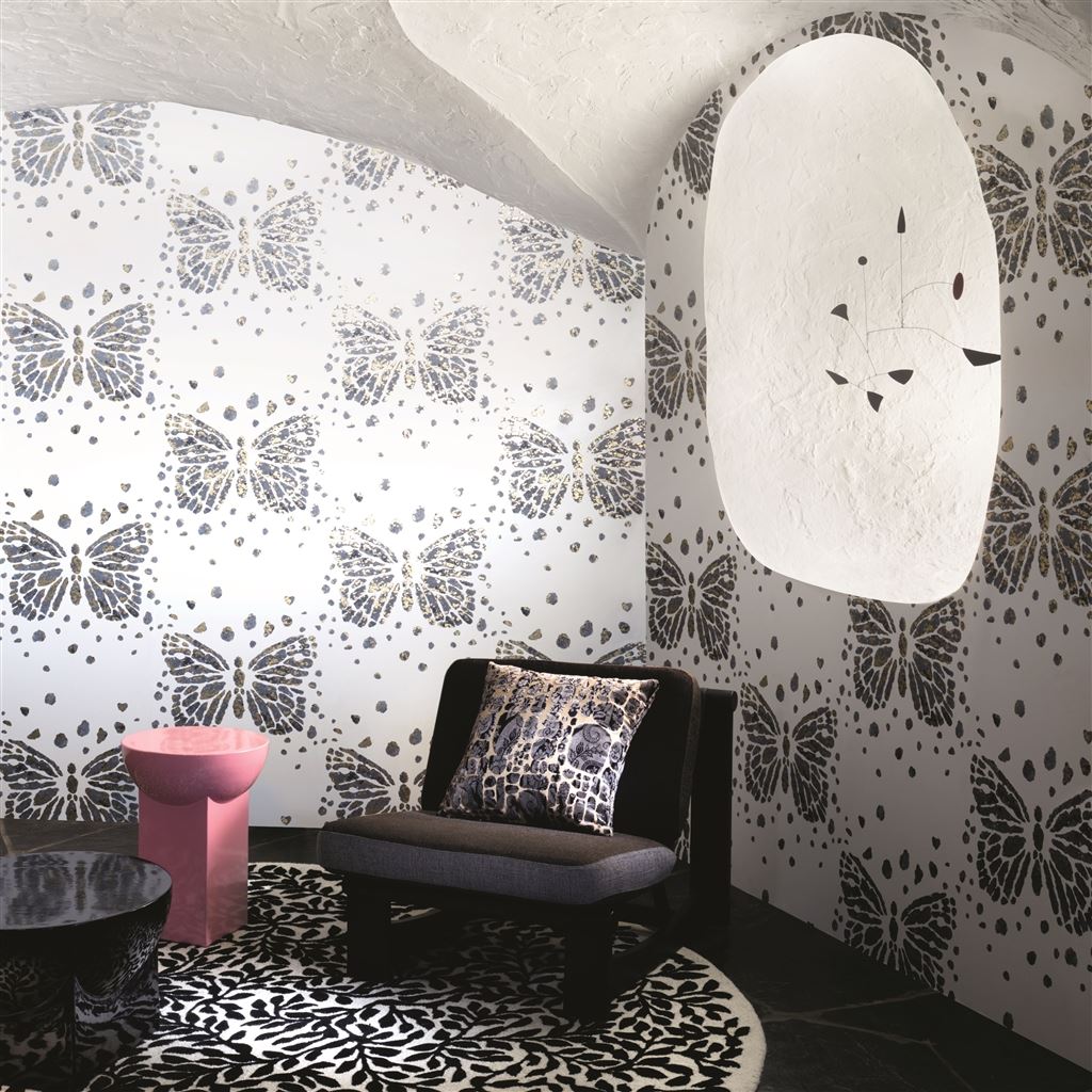 Les Messagers Room Wallpaper 2 - Black
