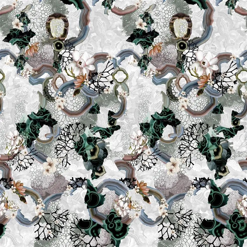 Algae Bloom Pearl Wallpaper - Green - Christian Lacroix