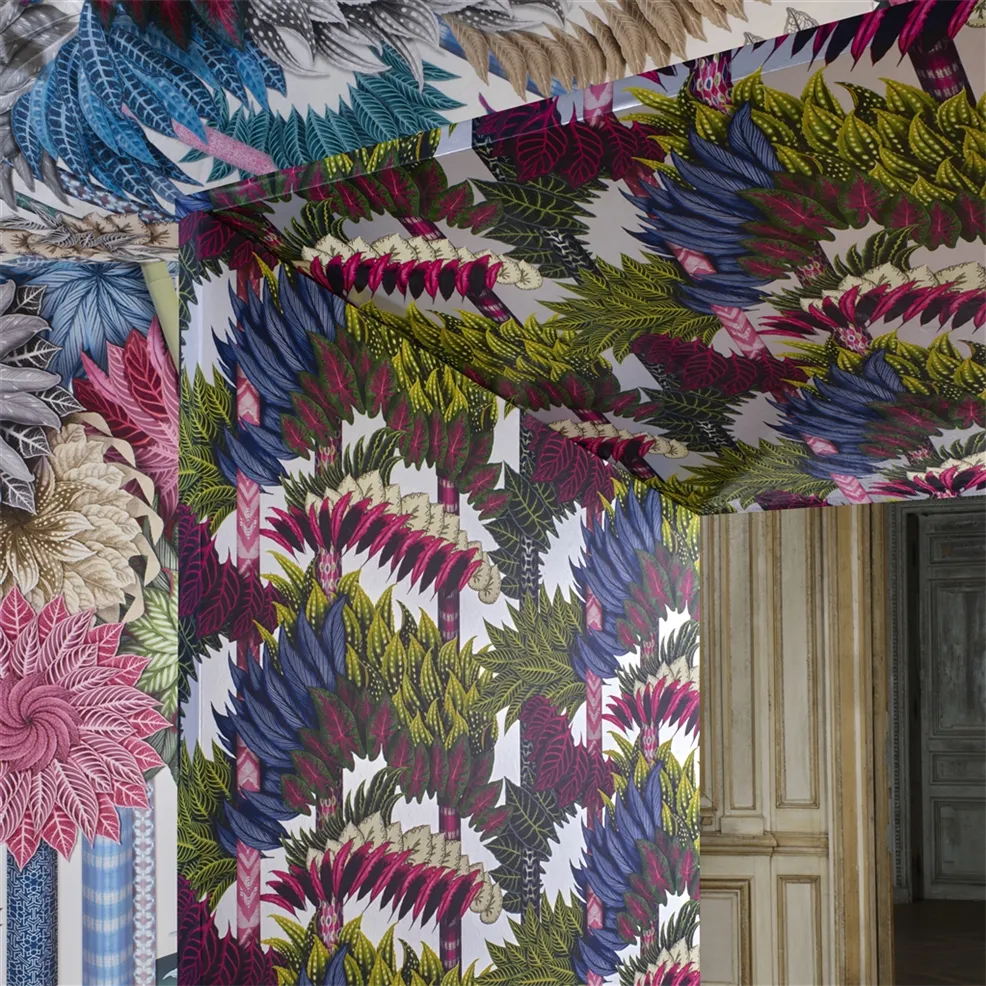Belorizonte Argent Wallpaper - Multicolor - Christian Lacroix