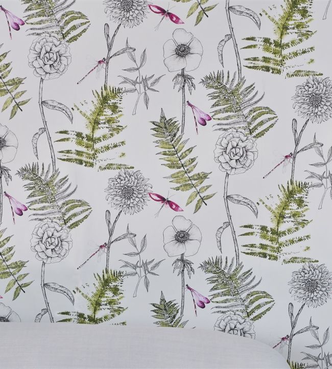 Acanthus Room Wallpaper - Green