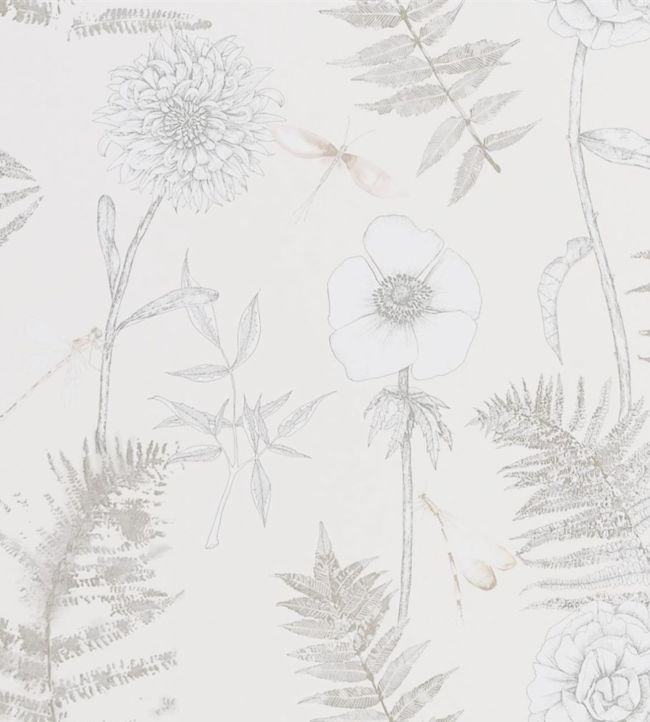 Acanthus Wallpaper - White