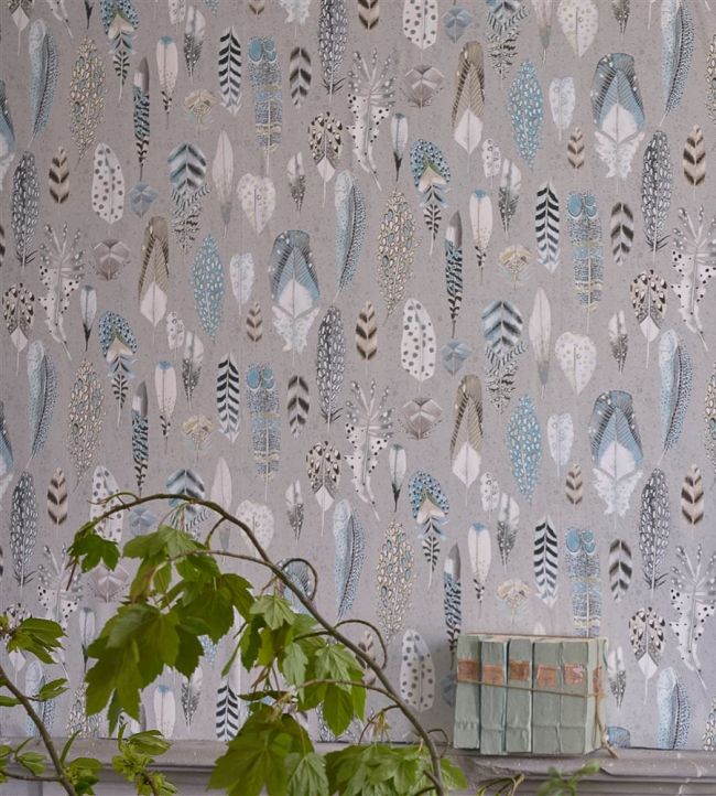 Quill Room Wallpaper - Teal