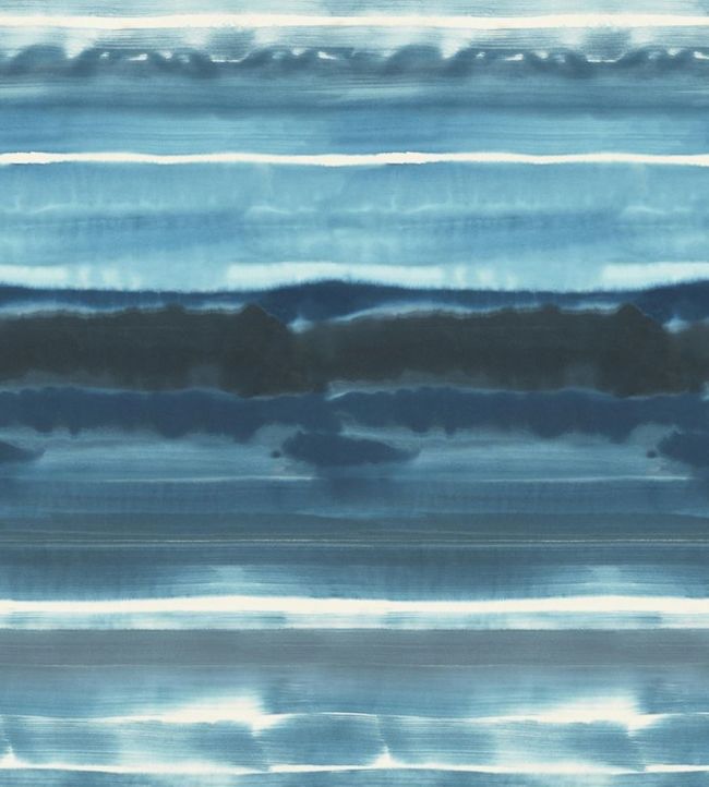 Ukiyoe Wallpaper - Blue