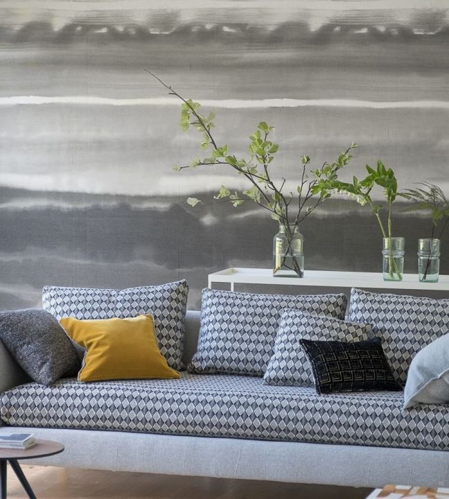 Ukiyoe Room Wallpaper - Gray