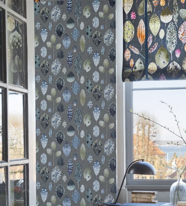 Tulsi Room Wallpaper - Gray
