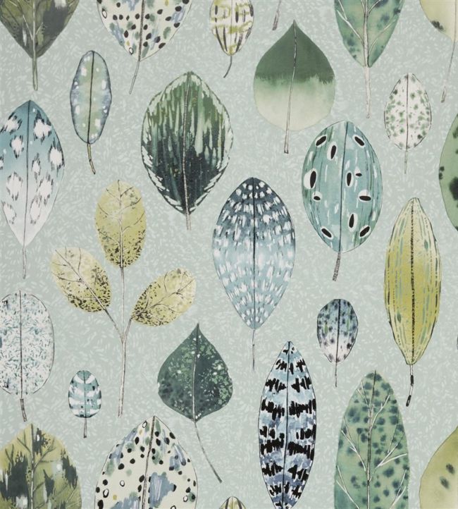 Tulsi Wallpaper - Teal