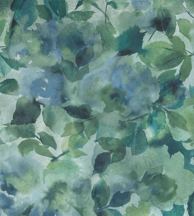 Surimono Wallpaper - Blue