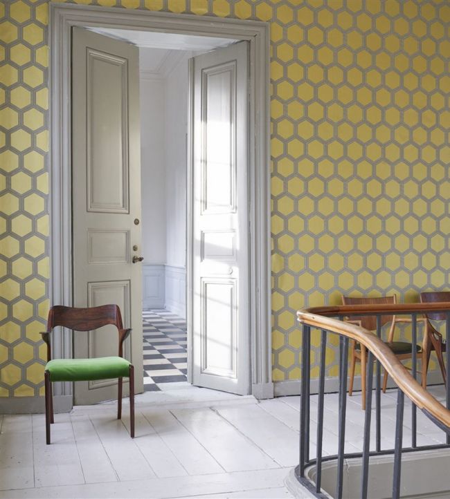 Zardozi Room Wallpaper - Yellow