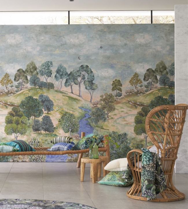 Bandipur Room Wallpaper - Green