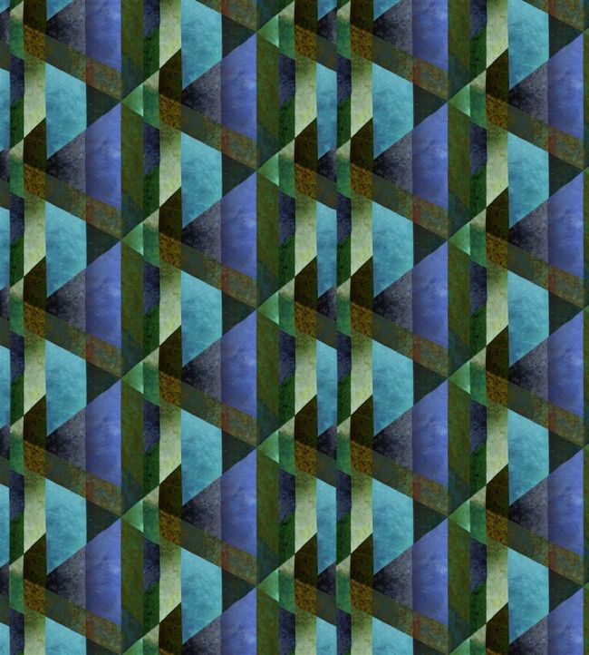 Minakari Geo Wallpaper - Blue