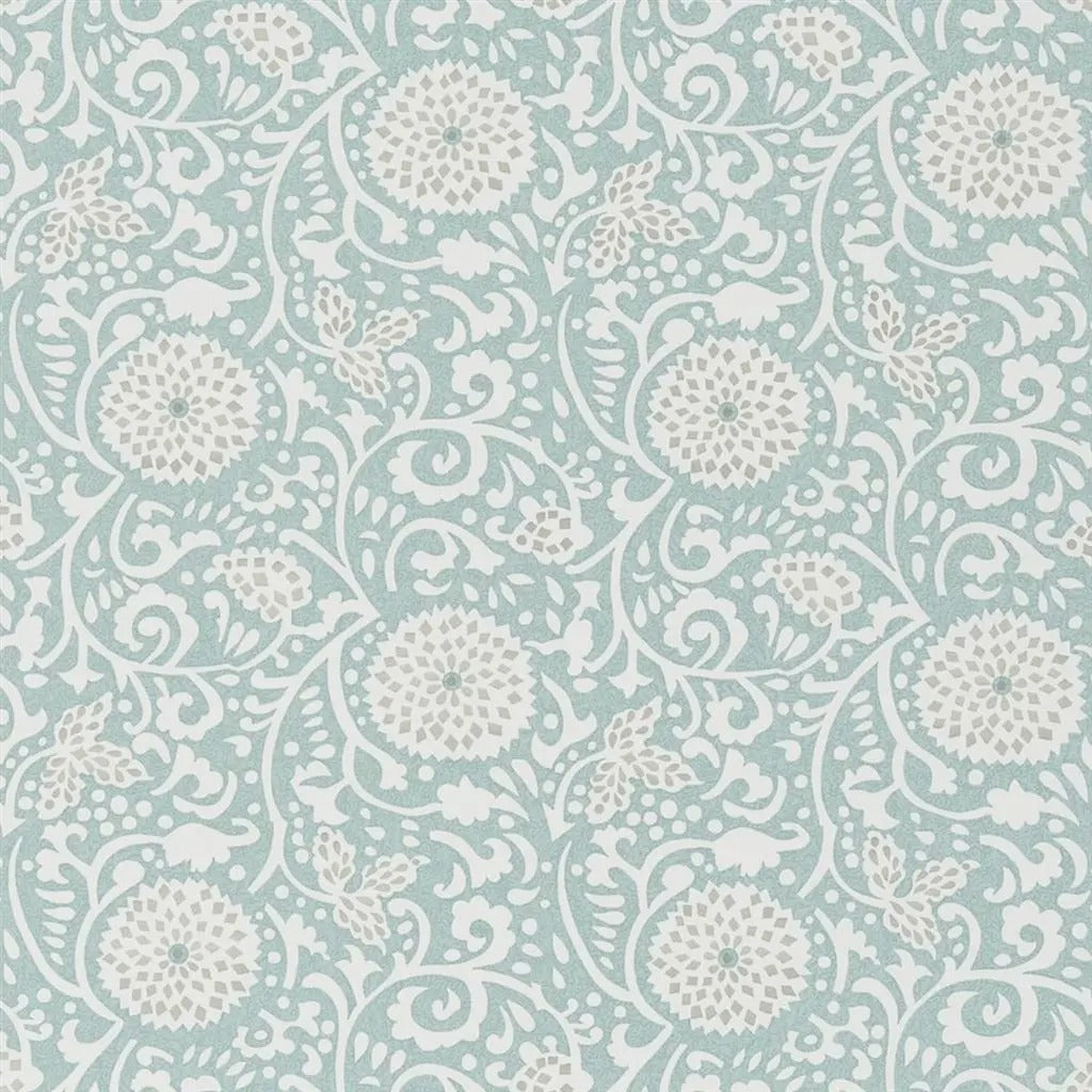 Shaqui Eau De Nil Wallpaper