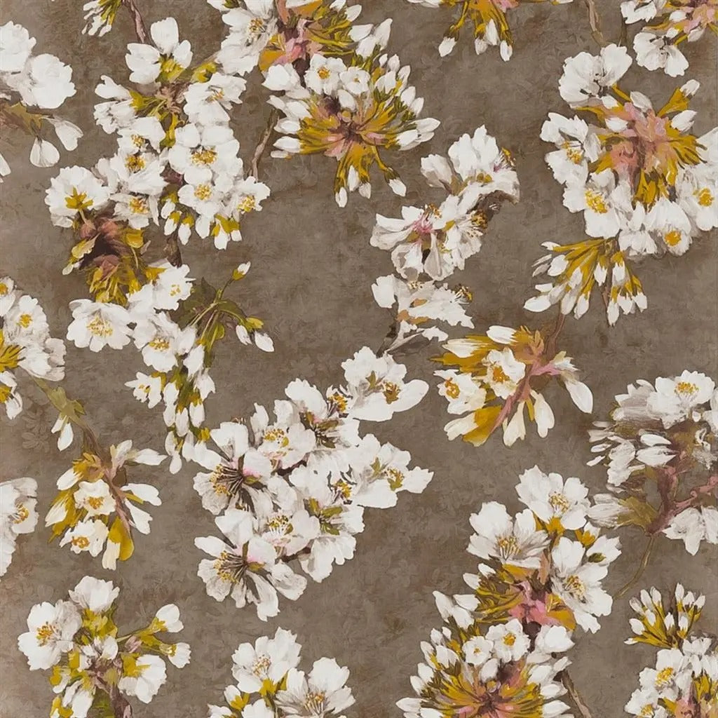 Fleur D Assam Copper Wallpaper