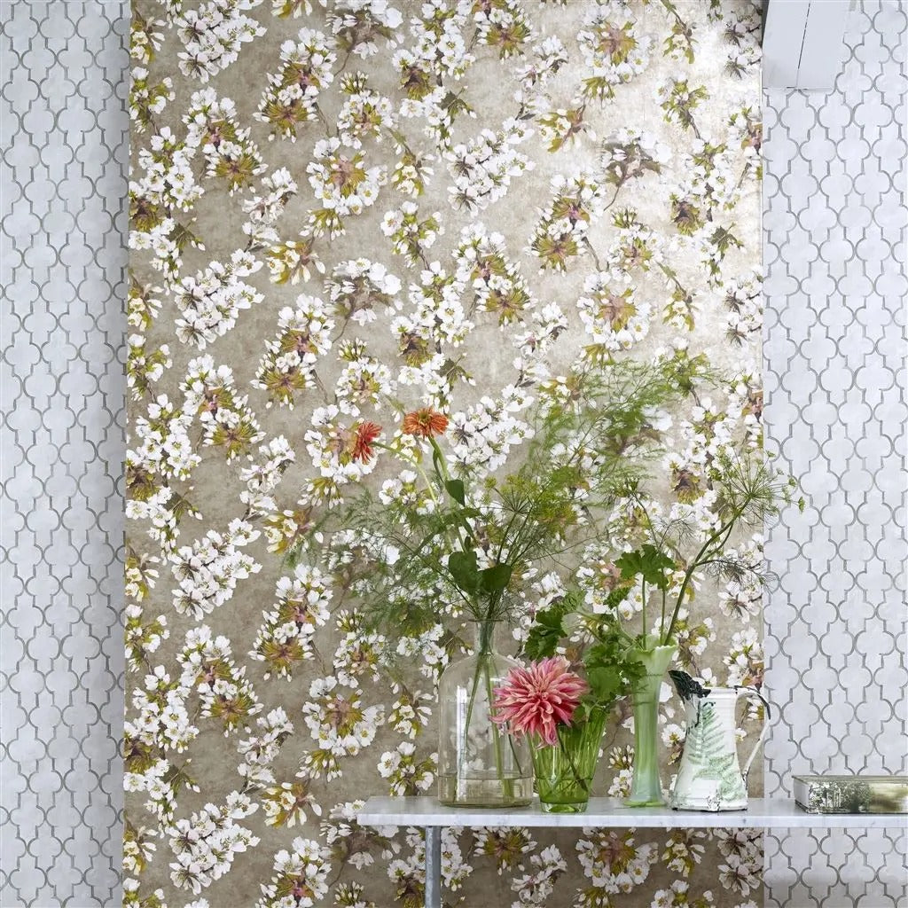 Fleur D Assam Copper Room Wallpaper