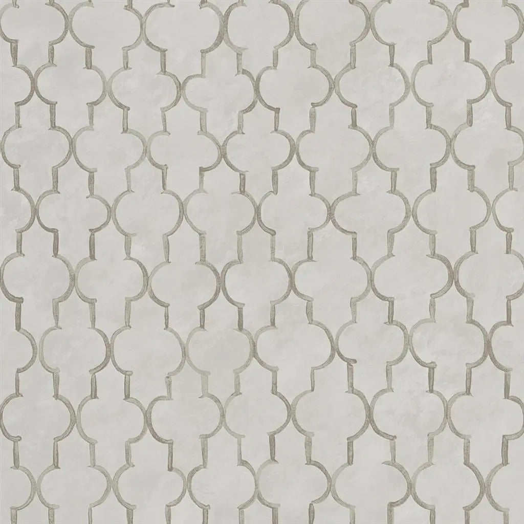 Pergola Trellis Stone Wallpaper