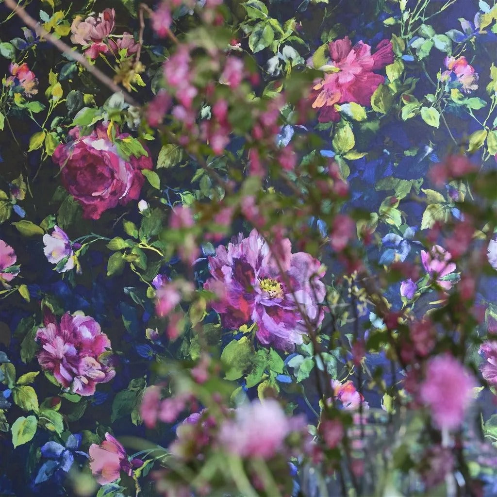 Gertrude Rose Fuchsia Room Wallpaper