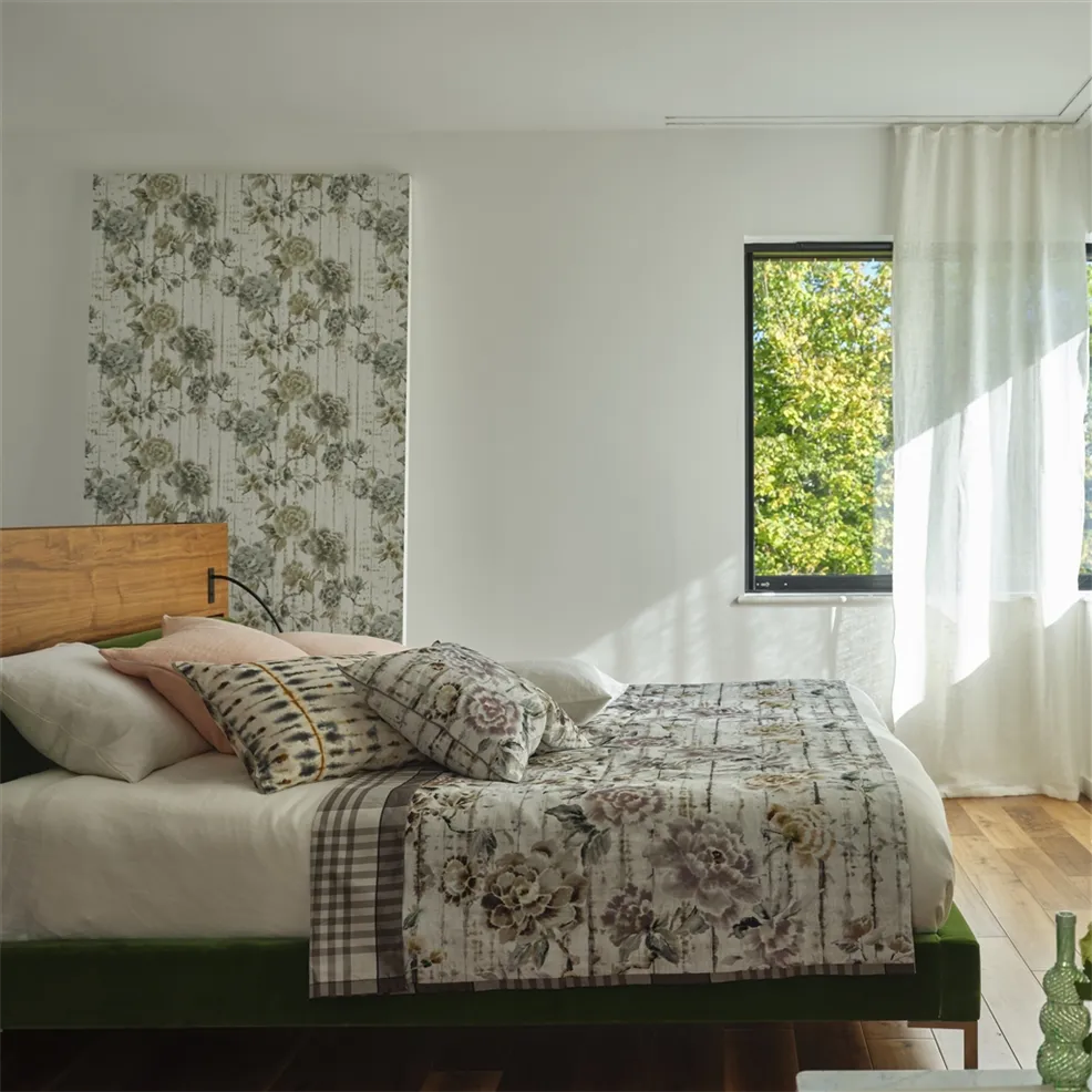 Kyoto Flower Birch Room Wallpaper