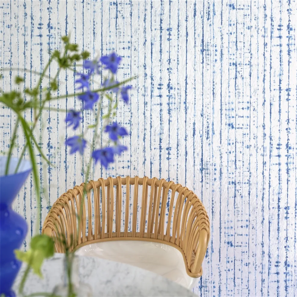 Shiwa Cobalt Room Wallpaper