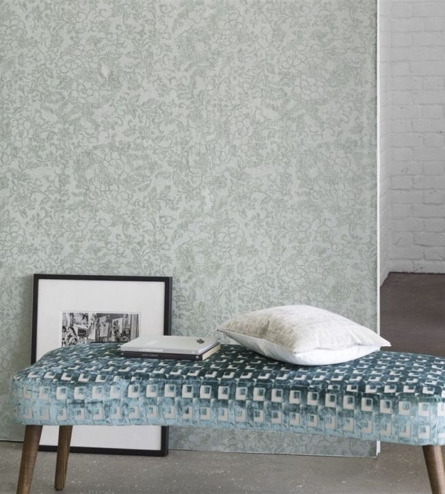 Filigrana Room Wallpaper - Silver