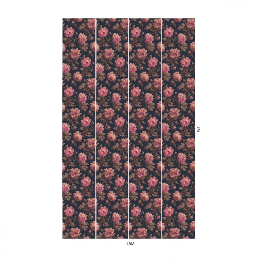 PEONEDEN Wallpaper - Midnight - House of Hackney