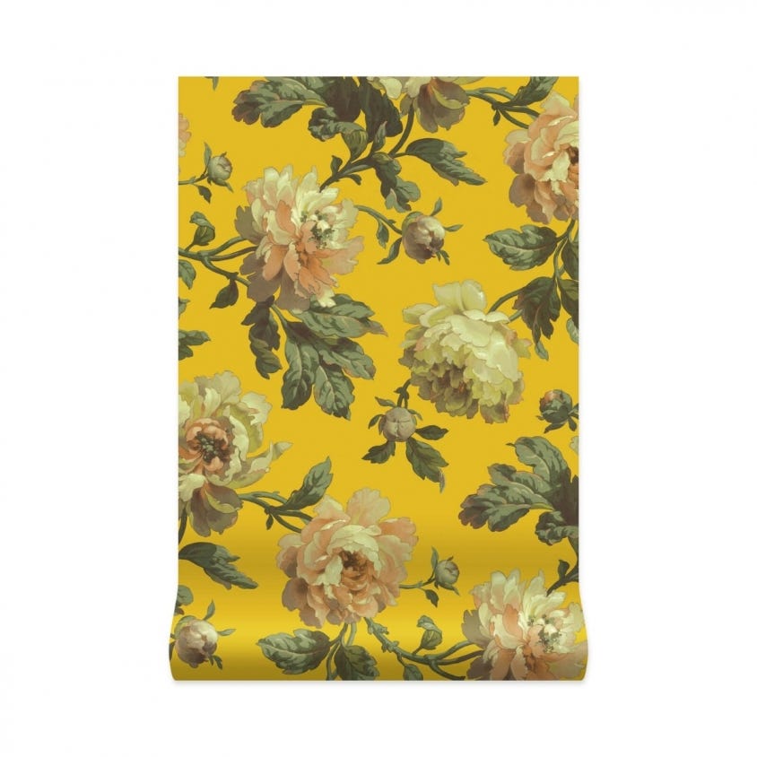 PEONEDEN Wallpaper - Ochre - House of Hackney