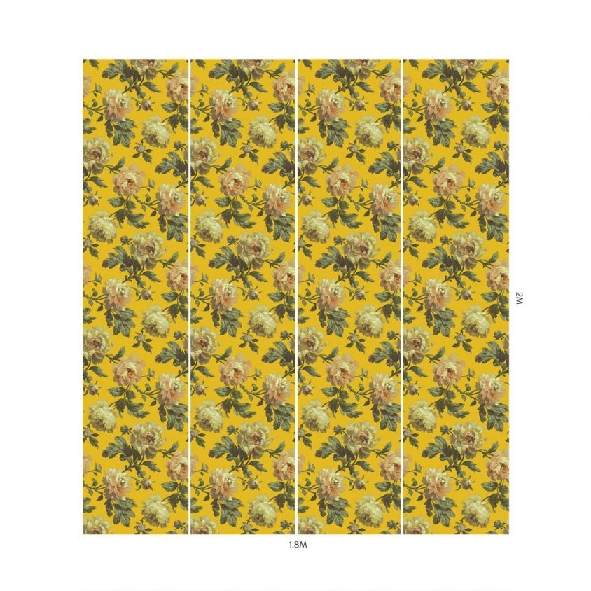 PEONEDEN Wallpaper - Ochre - House of Hackney