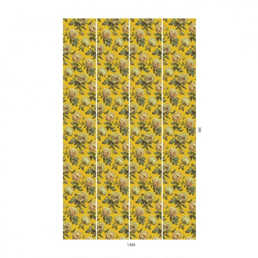 PEONEDEN Wallpaper - Ochre - House of Hackney