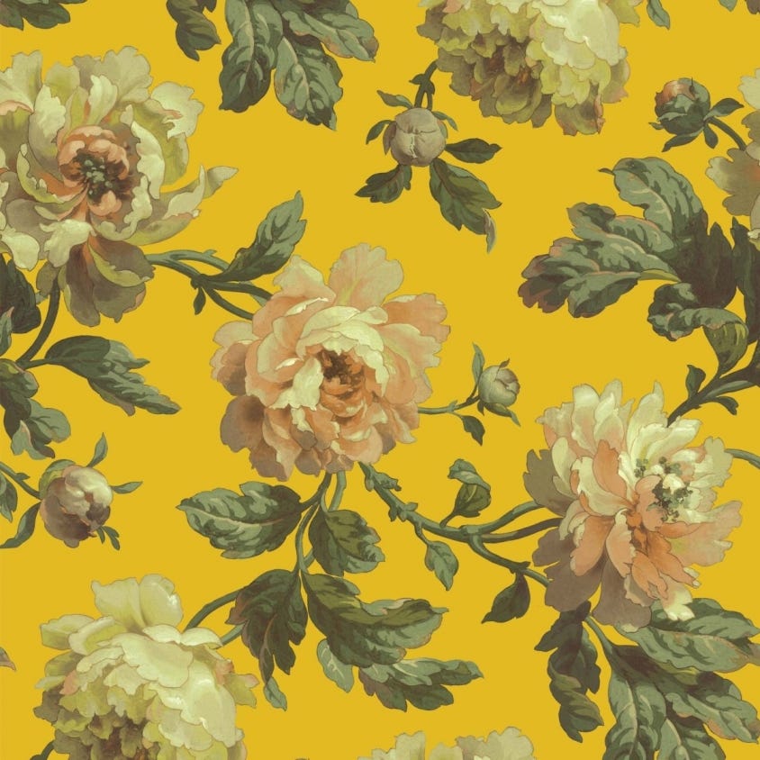 PEONEDEN Wallpaper - Ochre - House of Hackney