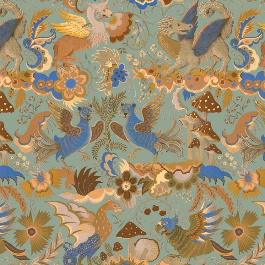 PHANTASIA Wallpaper - Jadeite - House of Hackney