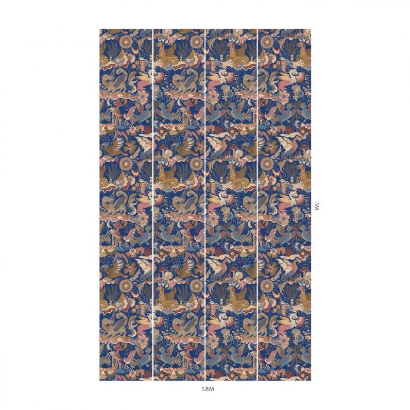 PHANTASIA Wallpaper - Sapphire - House of Hackney