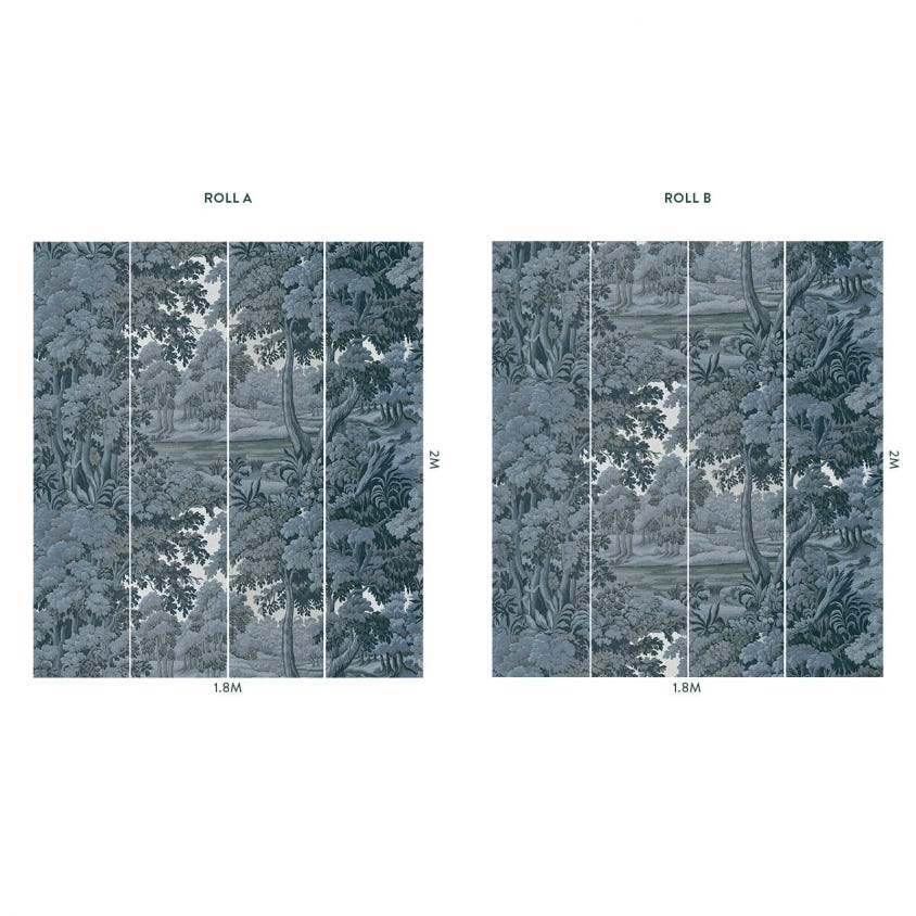 PLANTASIA Wallpaper - Indigo - House of Hackney