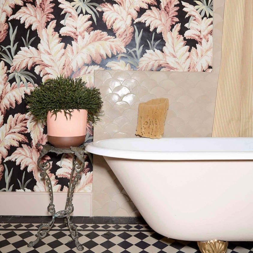 PLUMA Wallpaper - Carob - House of Hackney