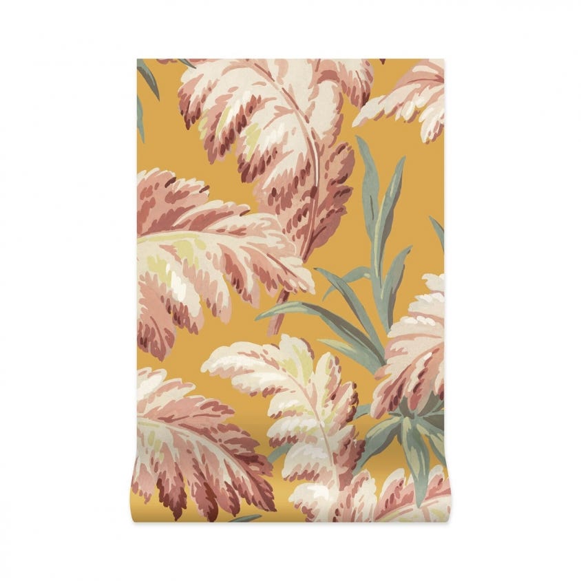 PLUMA Wallpaper - Flaxen - House of Hackney