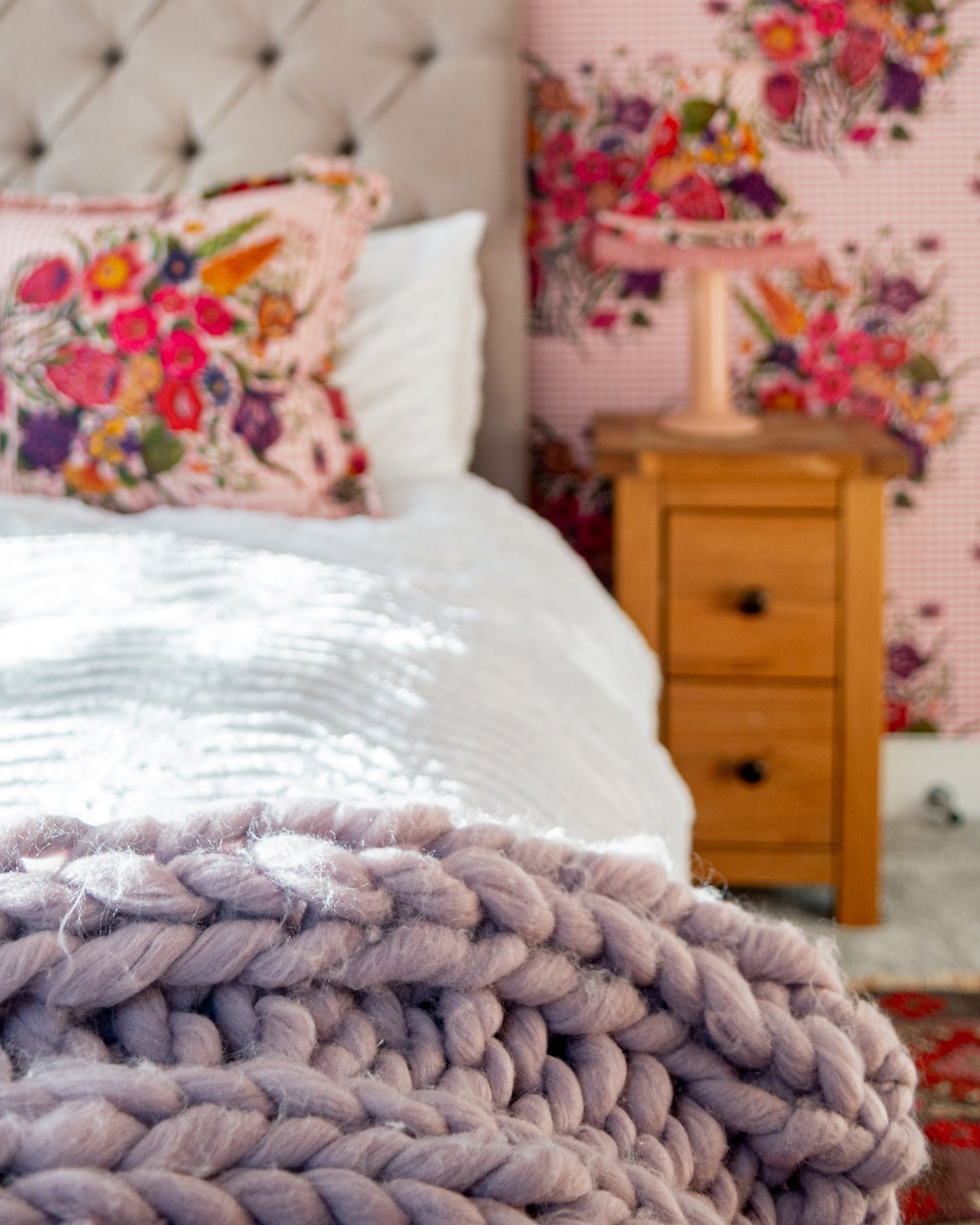 Posy Wallpaper - Pink - Wear The Walls