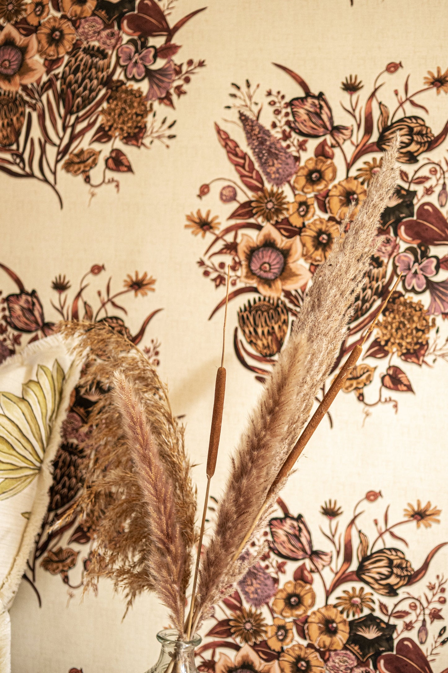Posy Wallpaper - Purple - Wear The Walls