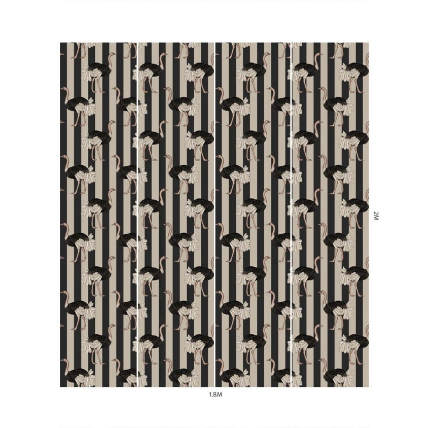 PRIDE Wallpaper - Clay & Off-Black - House of Hackney