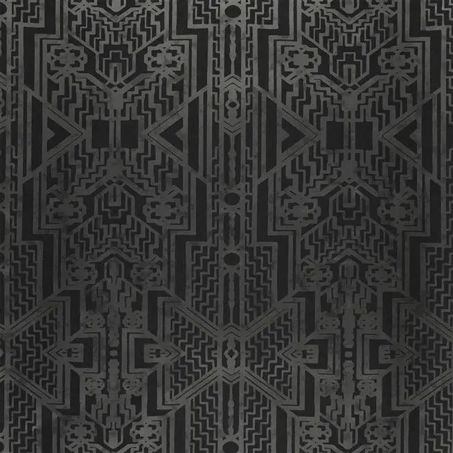 Brandt Geometric Charcoal Wallpaper
