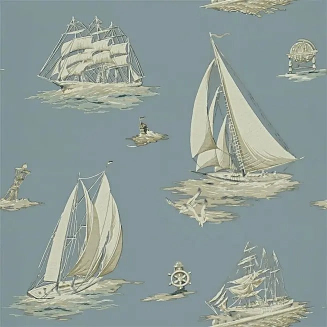 Down Easter Boats Mist Wallpaper