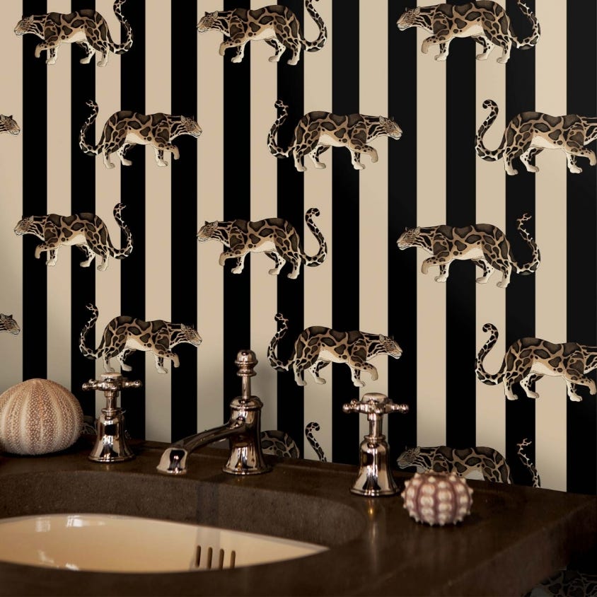 PROWL Wallpaper - Clay & Black - House of Hackney