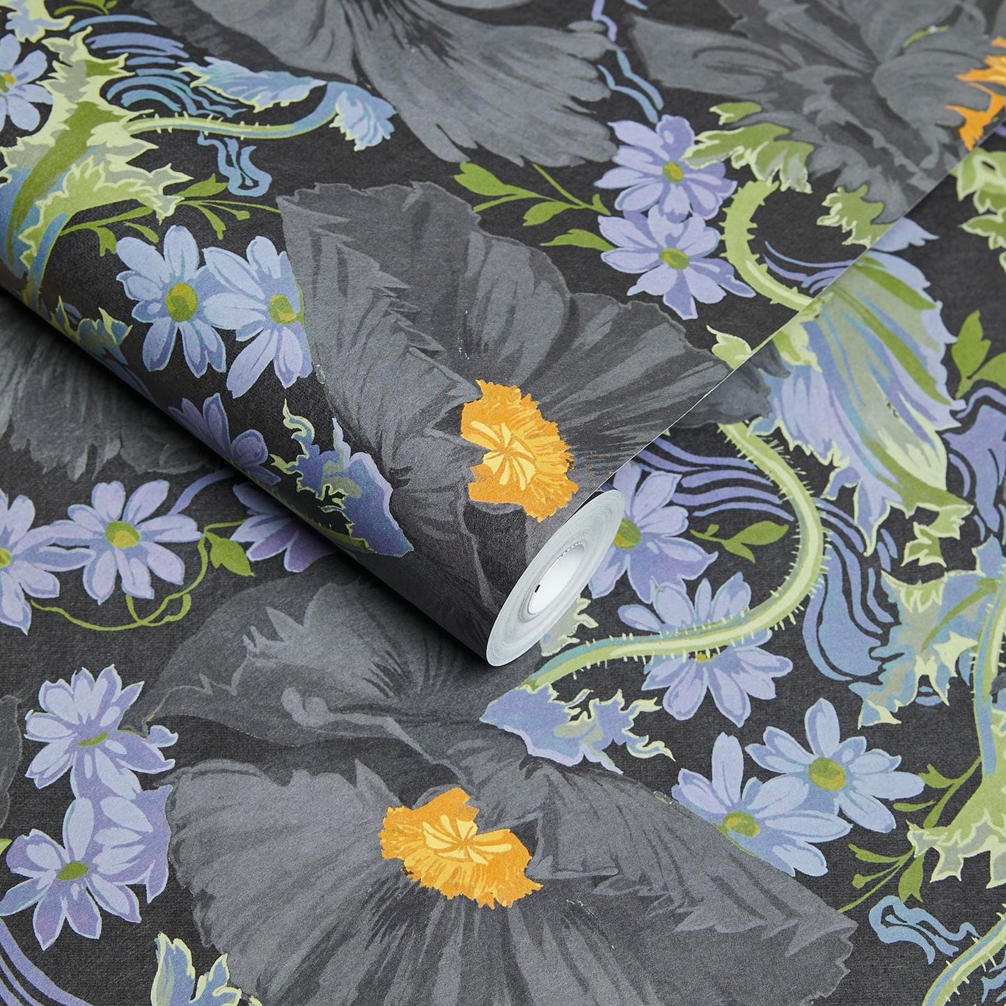 Papavera Wallpaper - Noir - House of Hackney