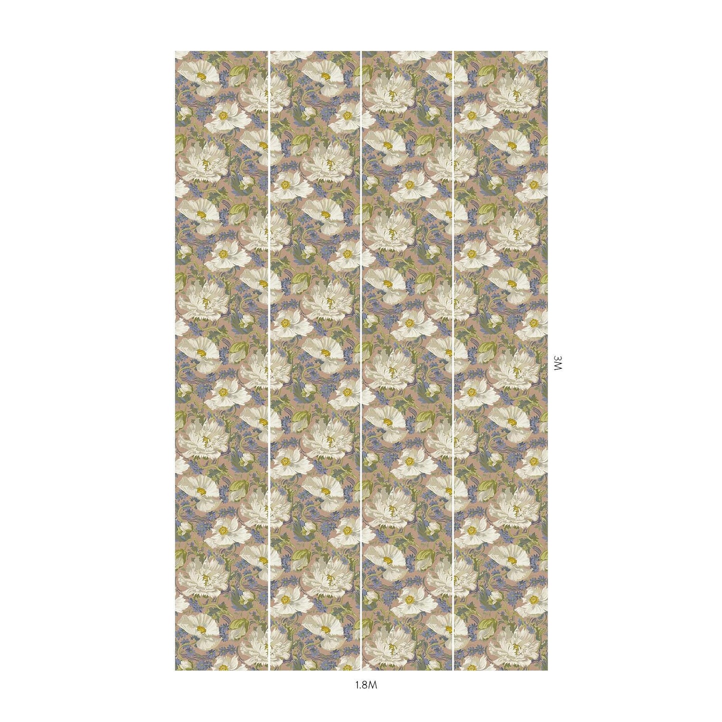 Papavera Wallpaper - Tourmaline - House of Hackney