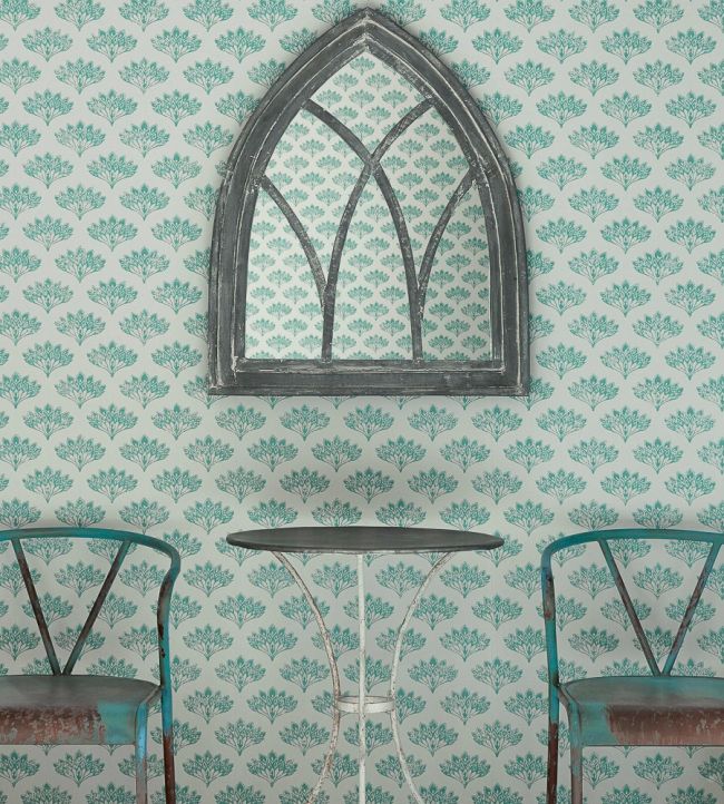 Peacock Wallpaper - Teal - BG1300101 - Barneby Gates