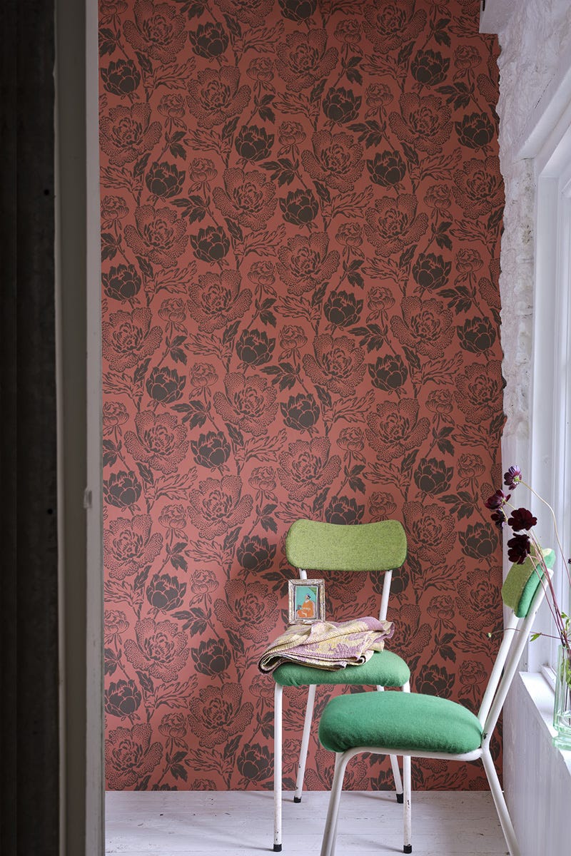 Peony Wallpaper - Salon Drab - 2324 - Farrow & Ball