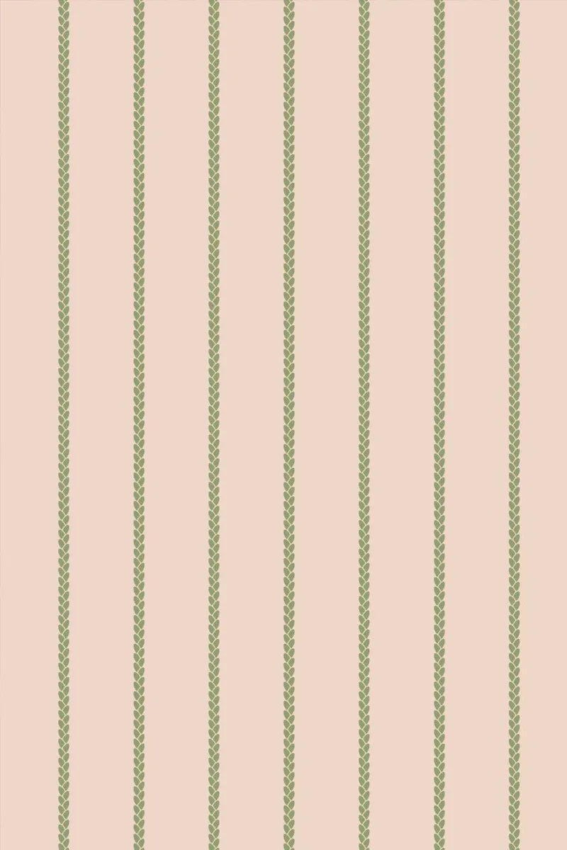 Petal Stripe Wallpaper - Pink - 2421