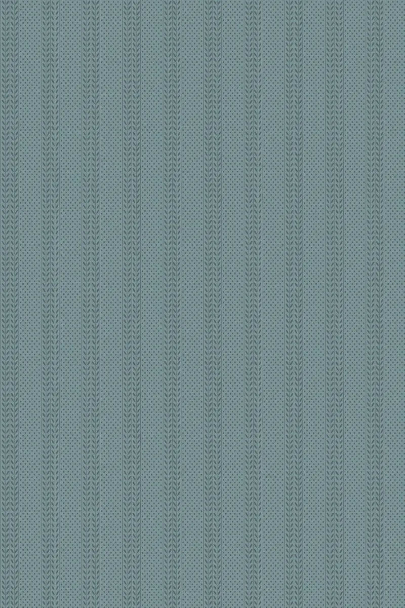 Polka Sprig Wallpaper - Berrington Blue - 1084